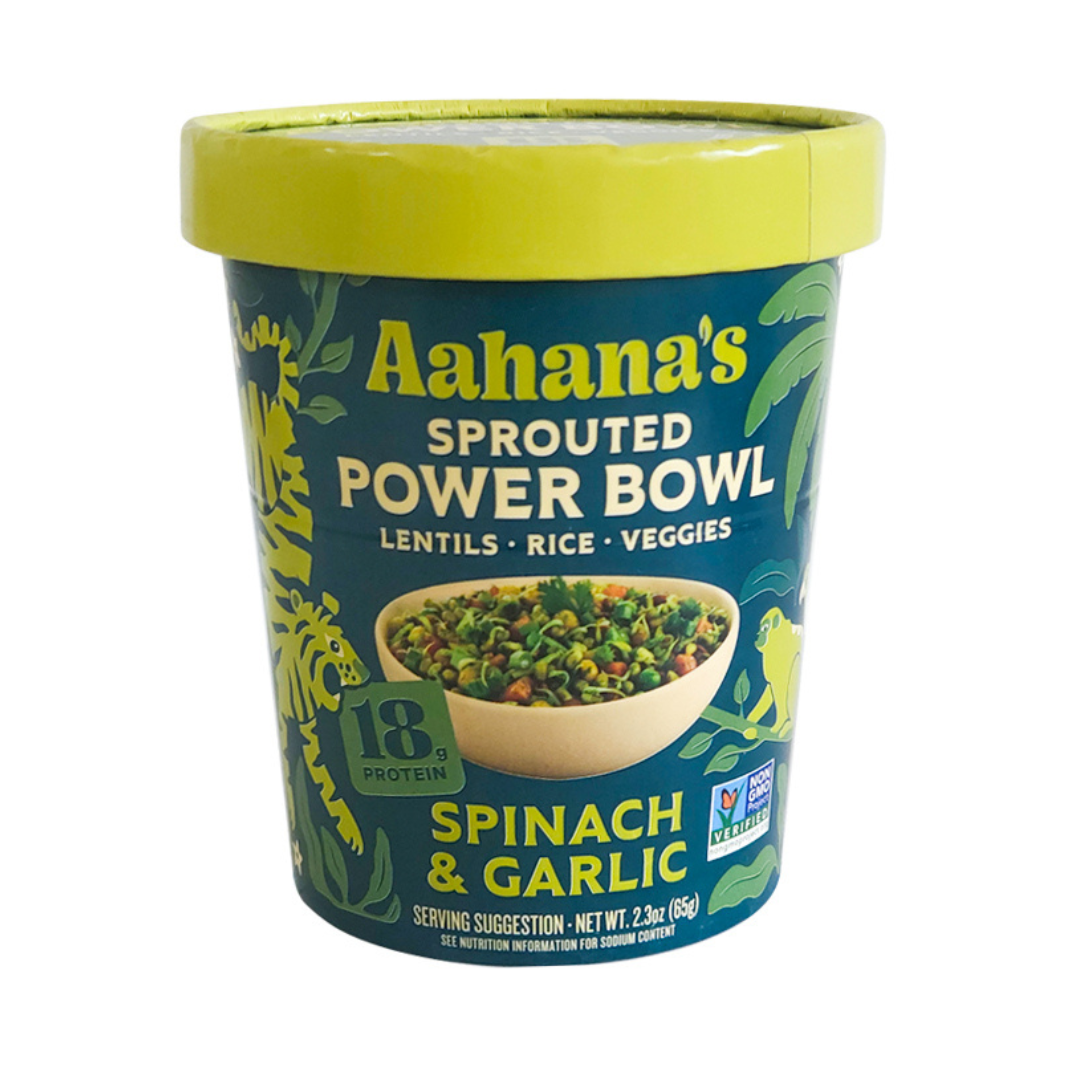 Spinach & Garlic -  Sprouted Power Bowl (6 Pack)