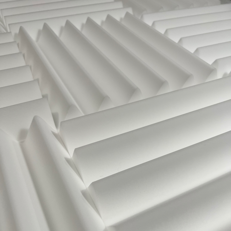 White Acoustic Foam Panels - 12x12x2.5