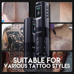 Dragonhawk Wireless Tattoo Pen Machine with 4.0MM Stroke Frequency Adjustable | Mast Wing