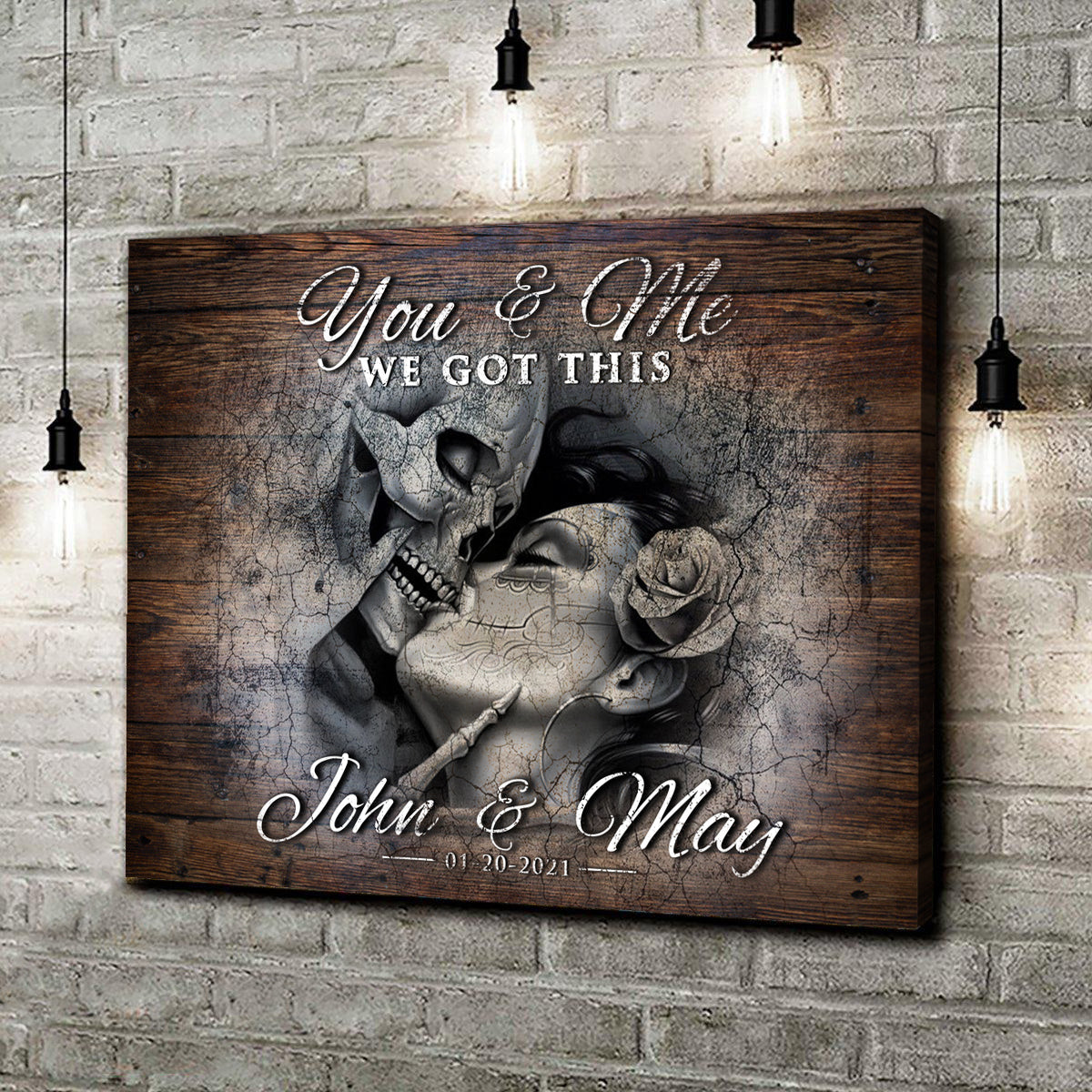 We Got This Personalized Skeleton Couple - Gift For Gothic Lover - Gothic Decor For Home