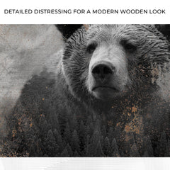 Animals Forest Bear Brown Canvas Wall Art