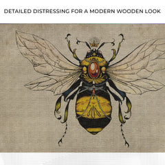 Vintage Queen Bee Canvas Wall Art