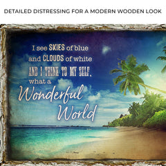 What A Wonderful World Sign IX
