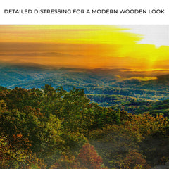 Foggy Mountain At Sunrise Canvas Wall Art