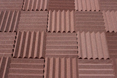 Easy Mount Acoustic Foam Kit - 12x12x2" Acoustic Foam Panels With Adhesive - Wedge Style - 4 Pack