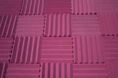 2 Inch Acoustic Foam Wedge Style Panels - 13 Color Options