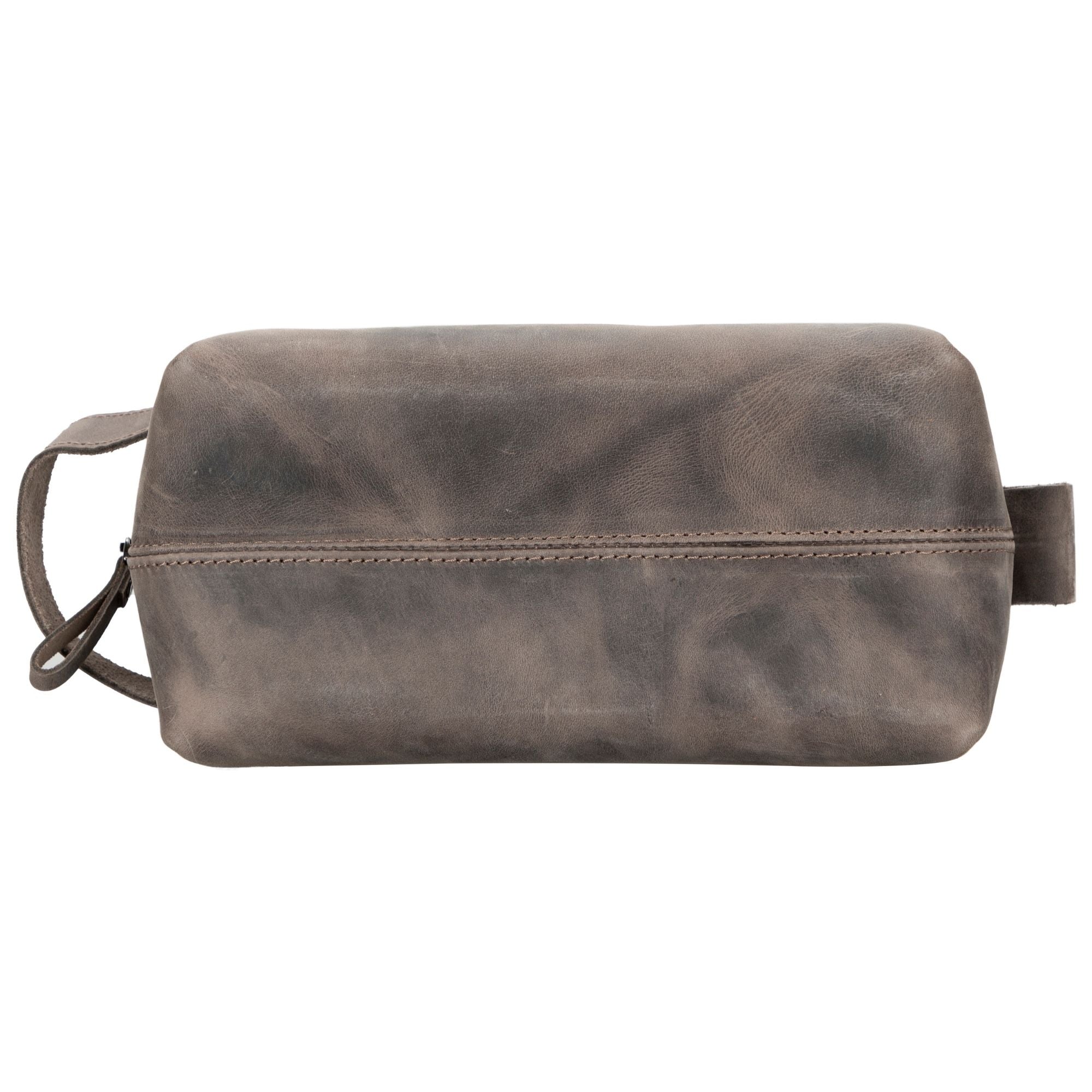 Oswego Men's Leather Dopp Kit & Small Travel Handbag
