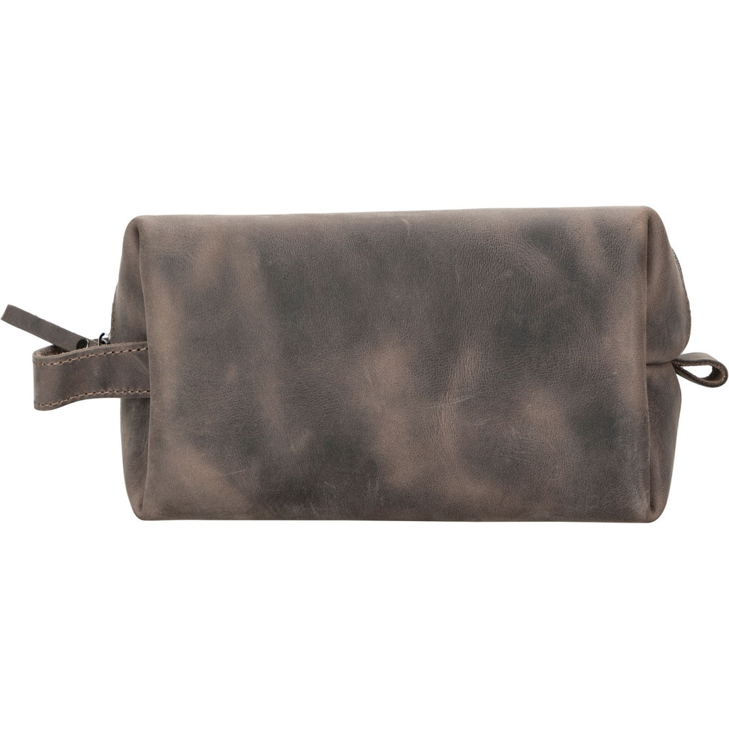 Oswego Men's Leather Dopp Kit & Small Travel Handbag