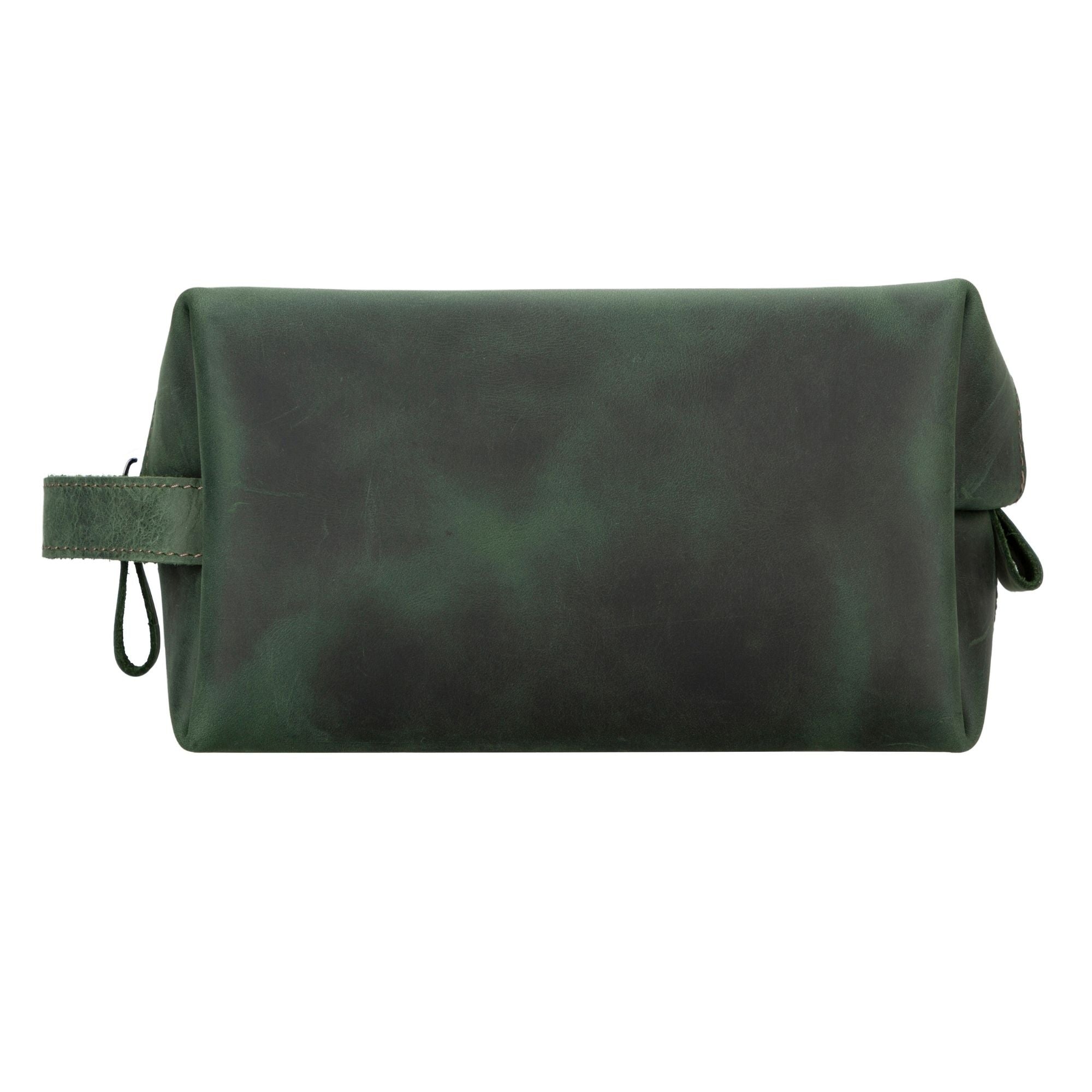Oswego Men's Leather Dopp Kit & Small Travel Handbag
