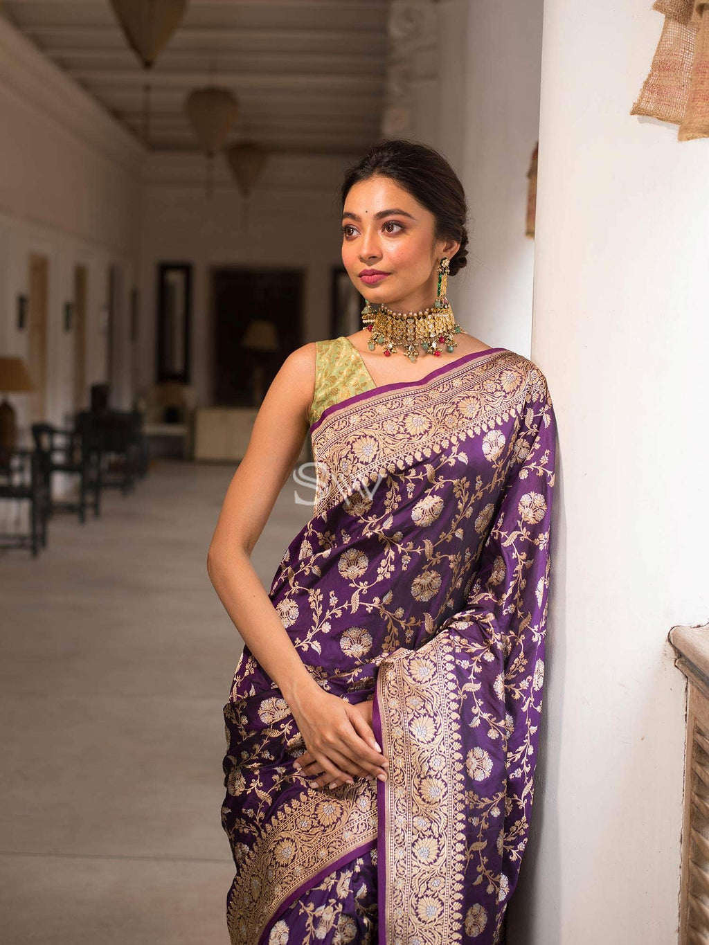 Anushka Sharma Banarasi Silk Wedding Saree