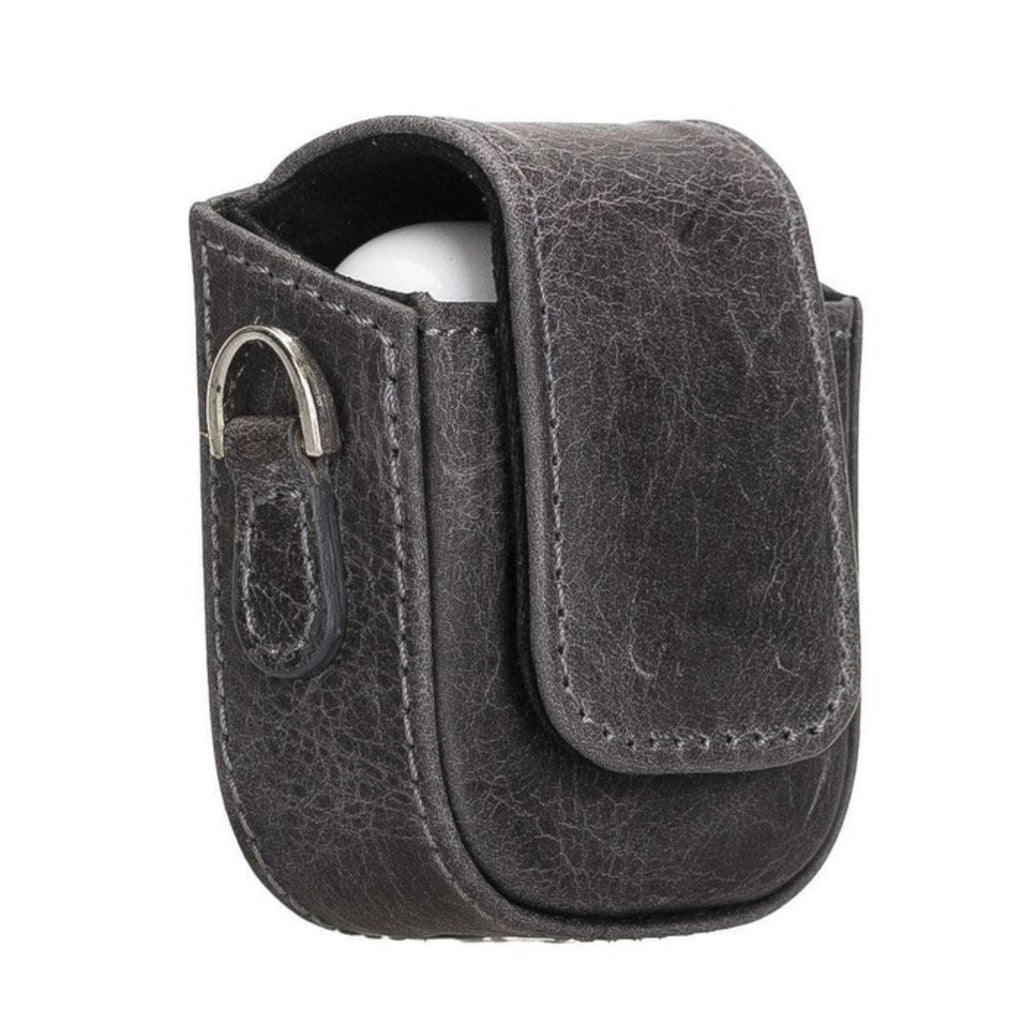 Aurora Luxury Leather AirPods Case with Attached Wrist Strap