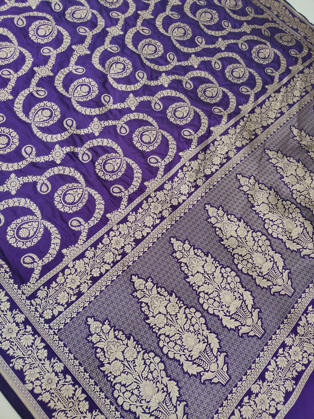 Banarasi Pure Katan Silk Saree Handwoven