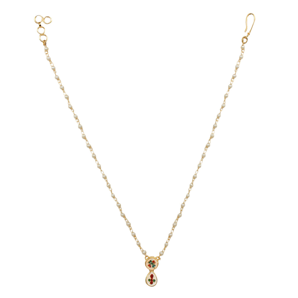 Beautiful Pearl Choker Kundan Beaded Necklace