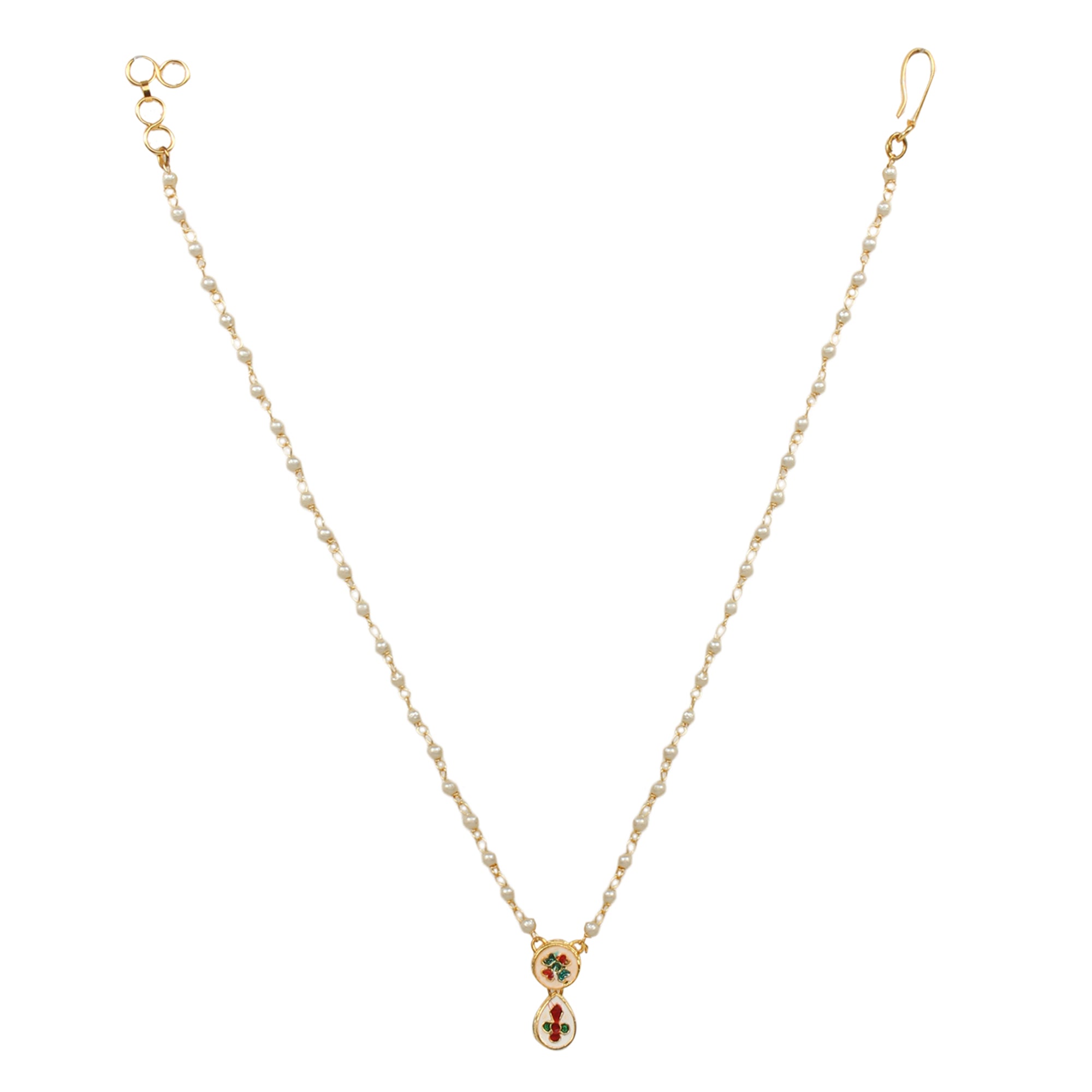 Beautiful Pearl Choker Kundan Beaded Necklace