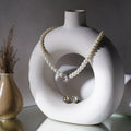 Beautiful Pearl Choker Kundan Necklace Set