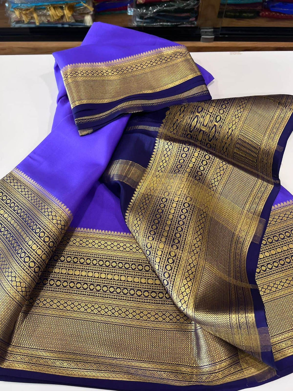 Beautiful Pure Mysoore Silk Indian Wedding Saree