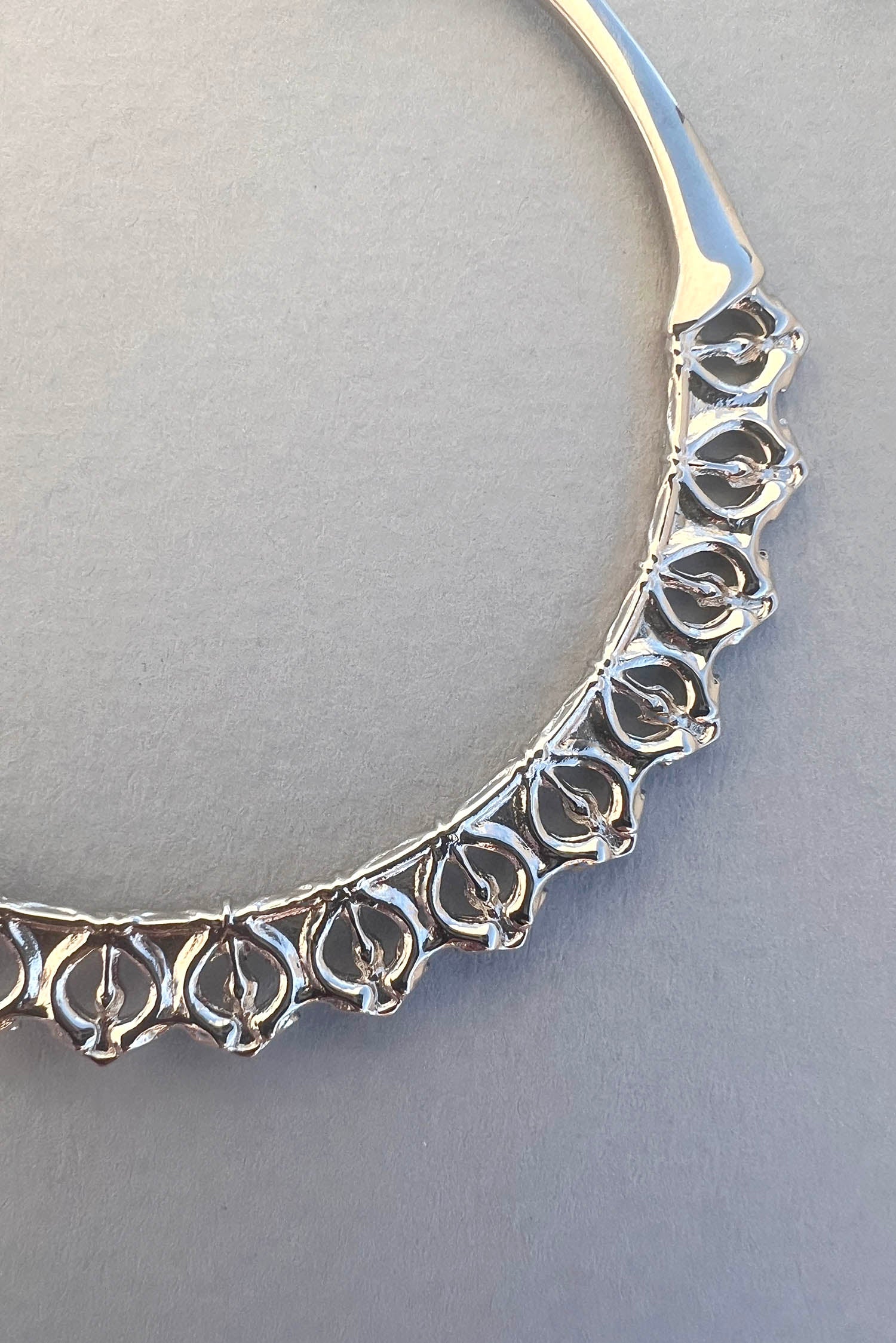 Calla Hoops Silver Medium