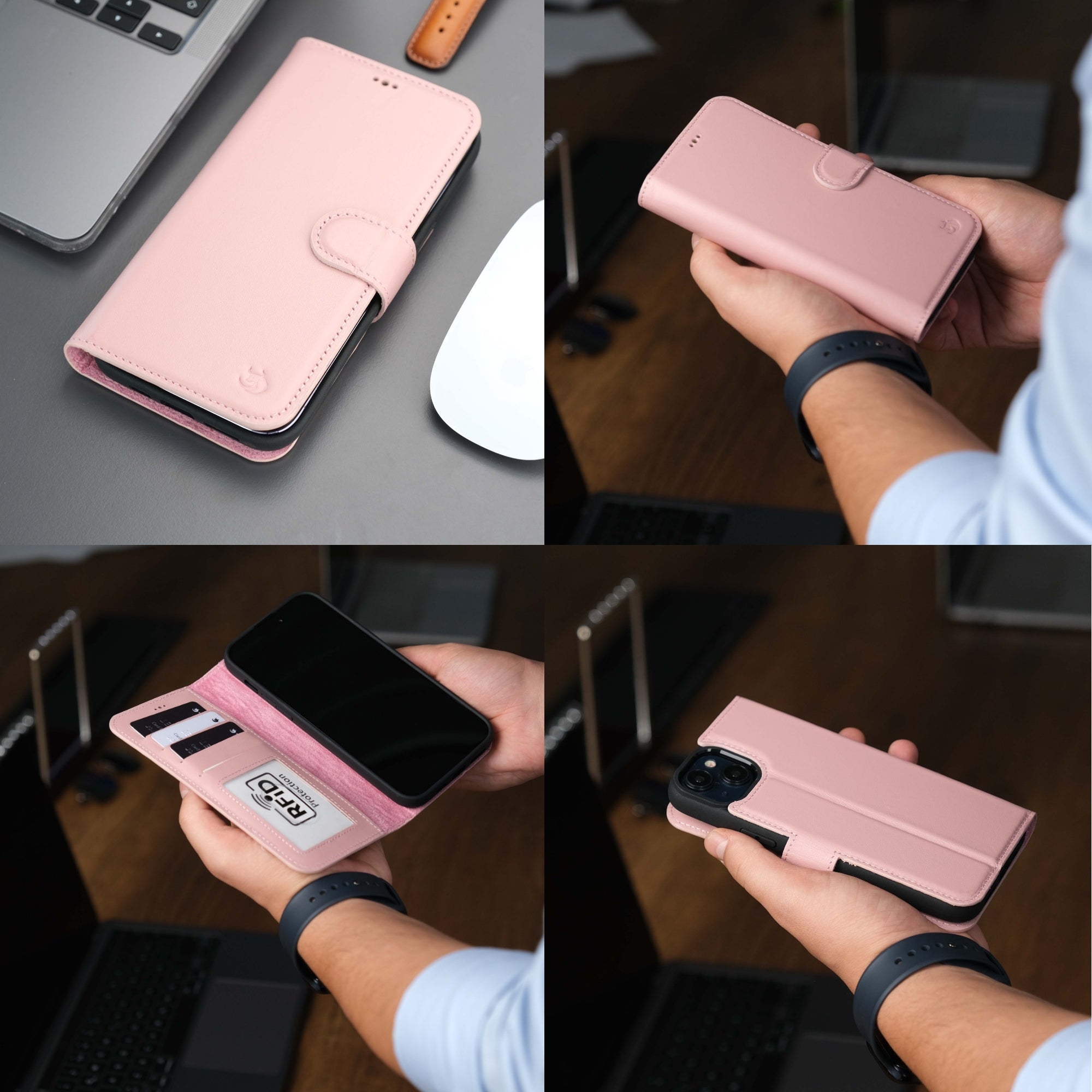 Casper iPhone 16 Pro Wallet Case Leather MagSafe