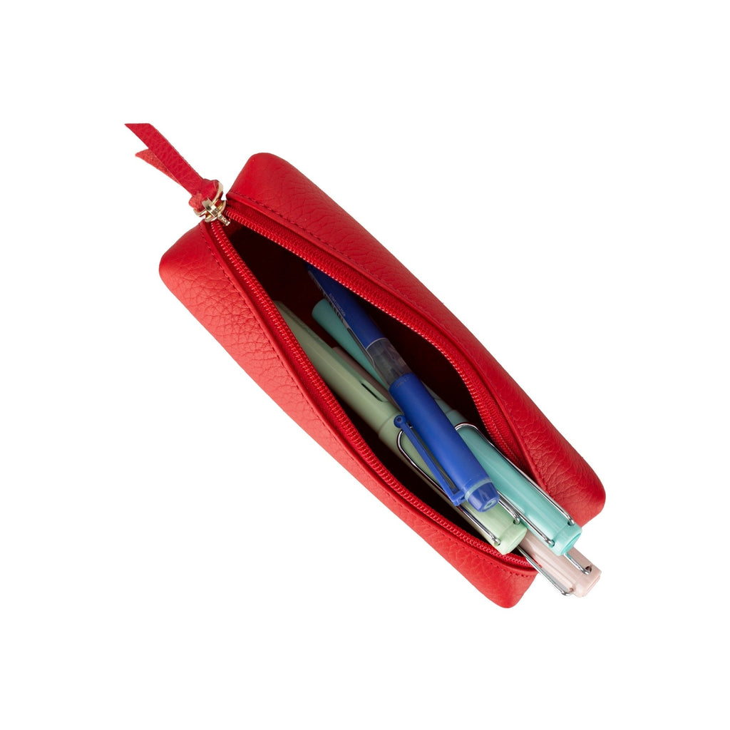 Centennial Multipurpose Leather Pencil Case and Makeup Bag