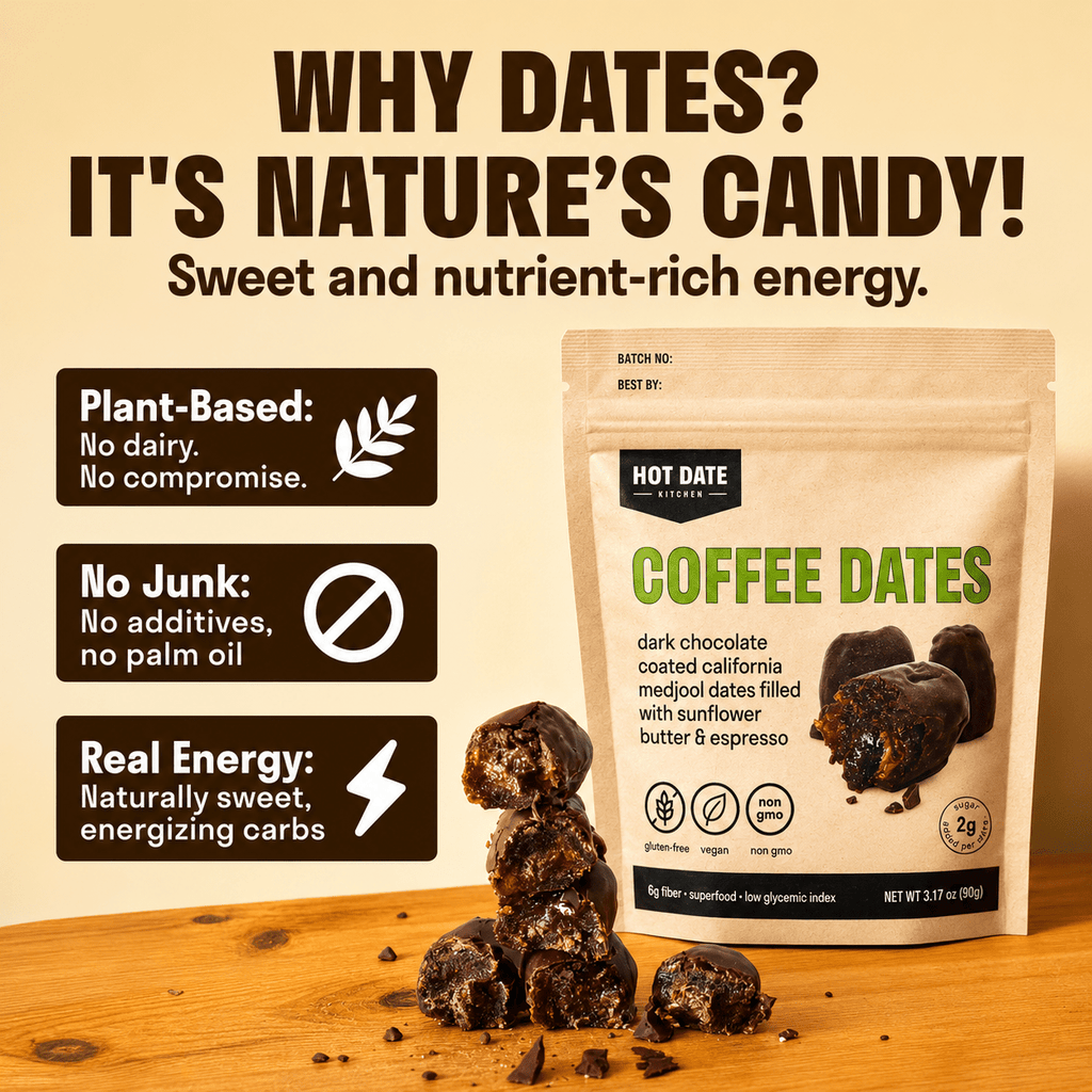 Coffee Dark Chocolate Medjool Dates - 8 Pack