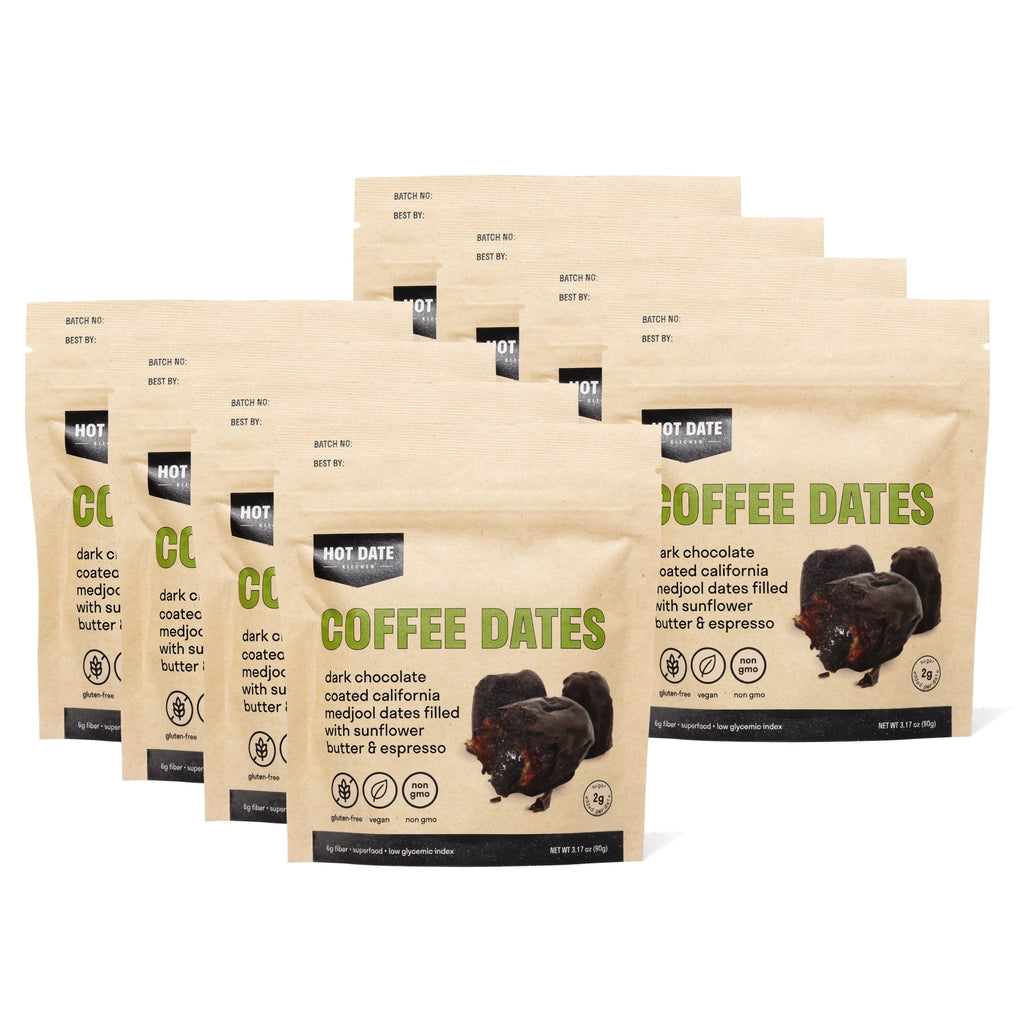 Coffee Dark Chocolate Medjool Dates - 8 Pack