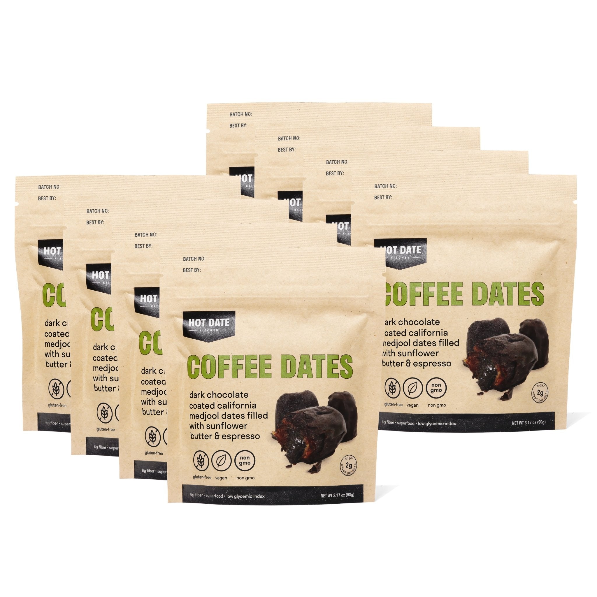 Coffee Dark Chocolate Medjool Dates - 8 Pack