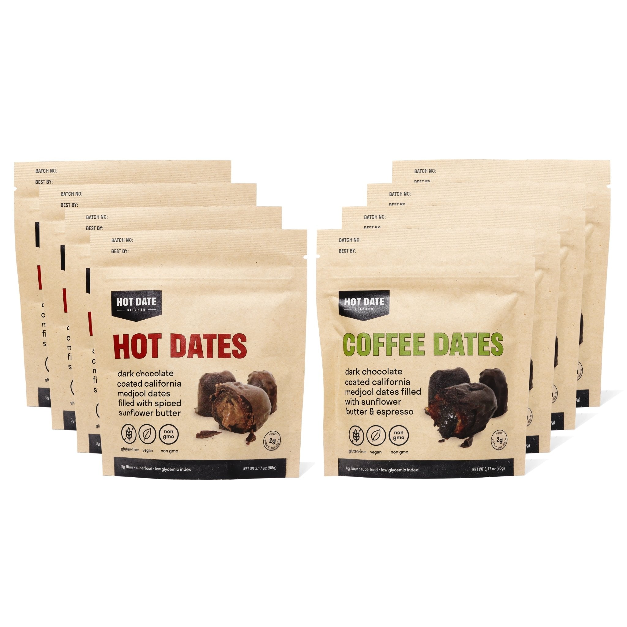 Chocolate Stuffed Dates Gift Set - 8 Packs