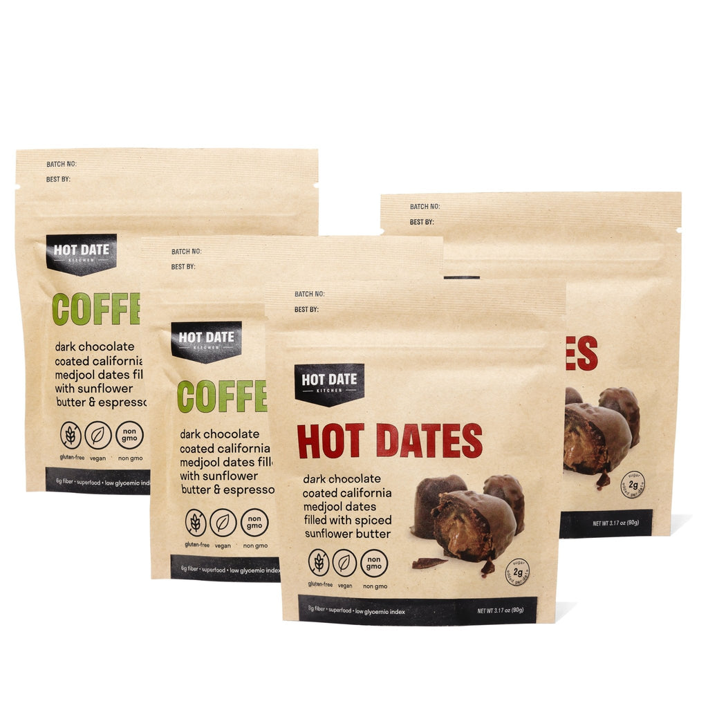Chocolate Stuffed Dates Variety Pack - 4 Pouches