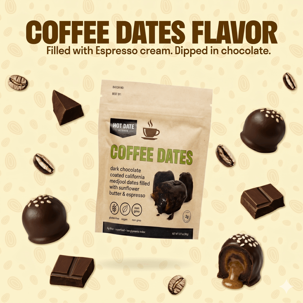 Chocolate Stuffed Dates Gift Set - 8 Packs
