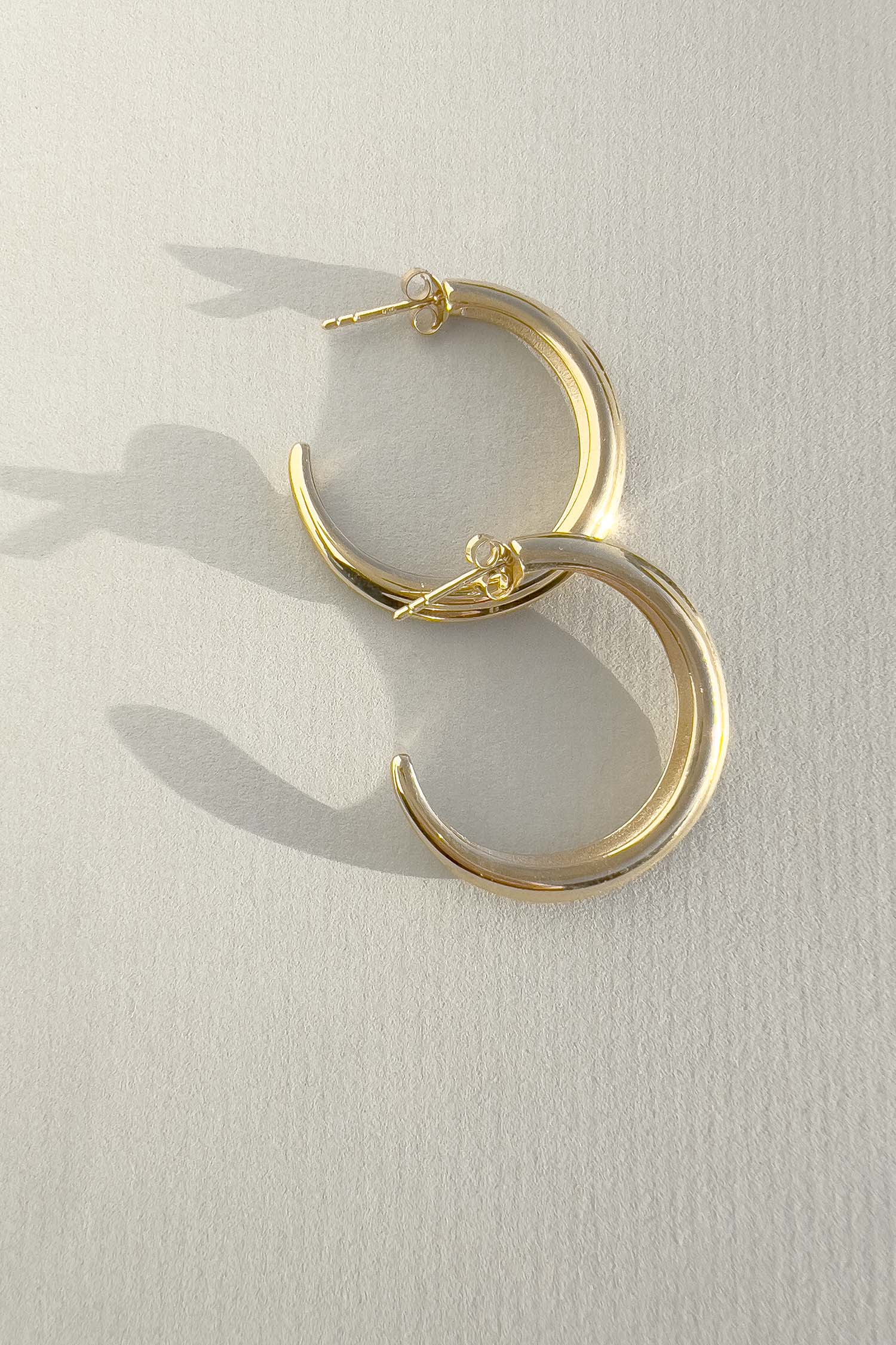 Crescent Hoops Gold Large