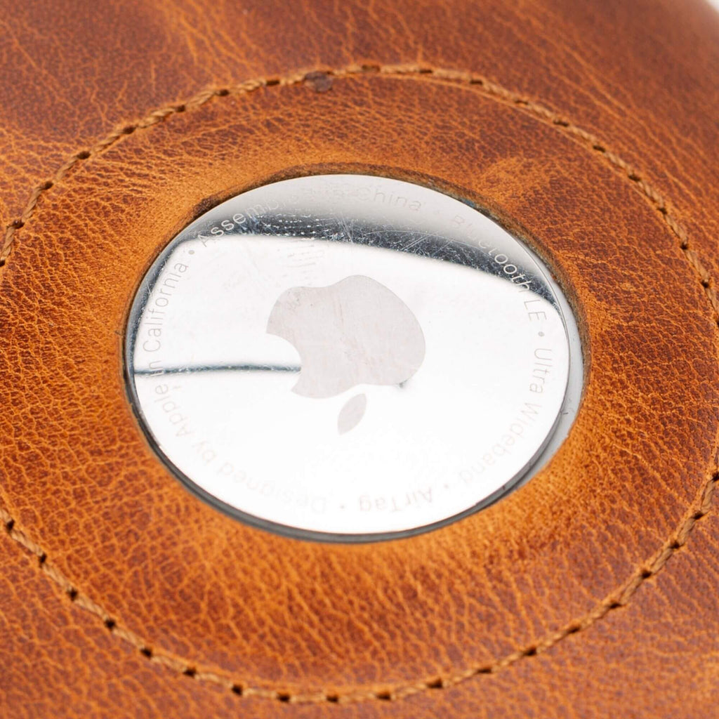 Douglas Genuine Leather Pop-Up Wallet with AirTag Slot - RFID Blocking Cardholder