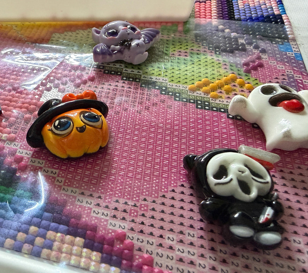 Drill or Treat 6-Piece Halloween Diamond Painting Minder Set