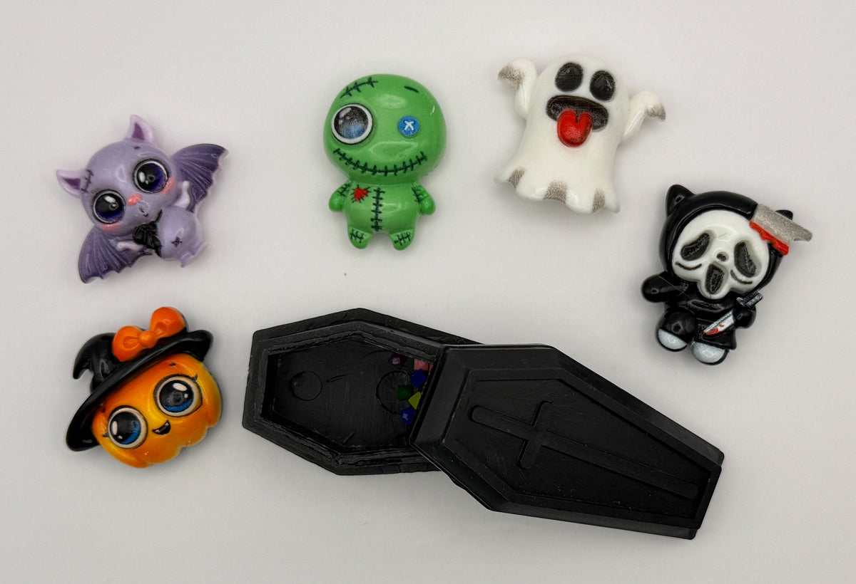Drill or Treat 6-Piece Halloween Diamond Painting Minder Set