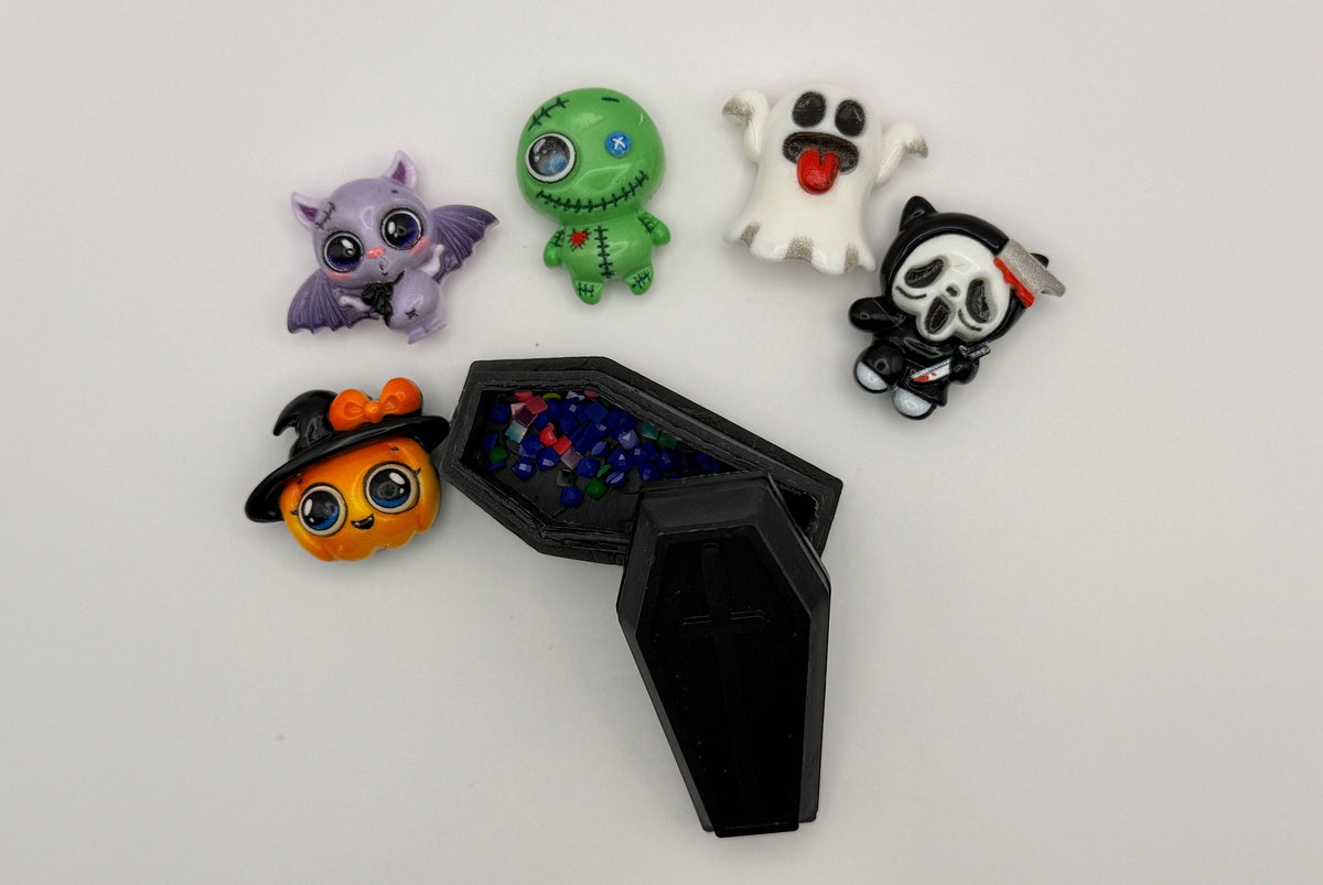 Drill or Treat 6-Piece Halloween Diamond Painting Minder Set