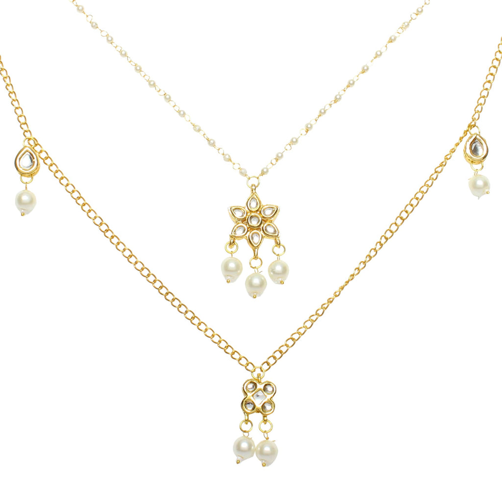 Embellished Multi Layered Kundan Necklace