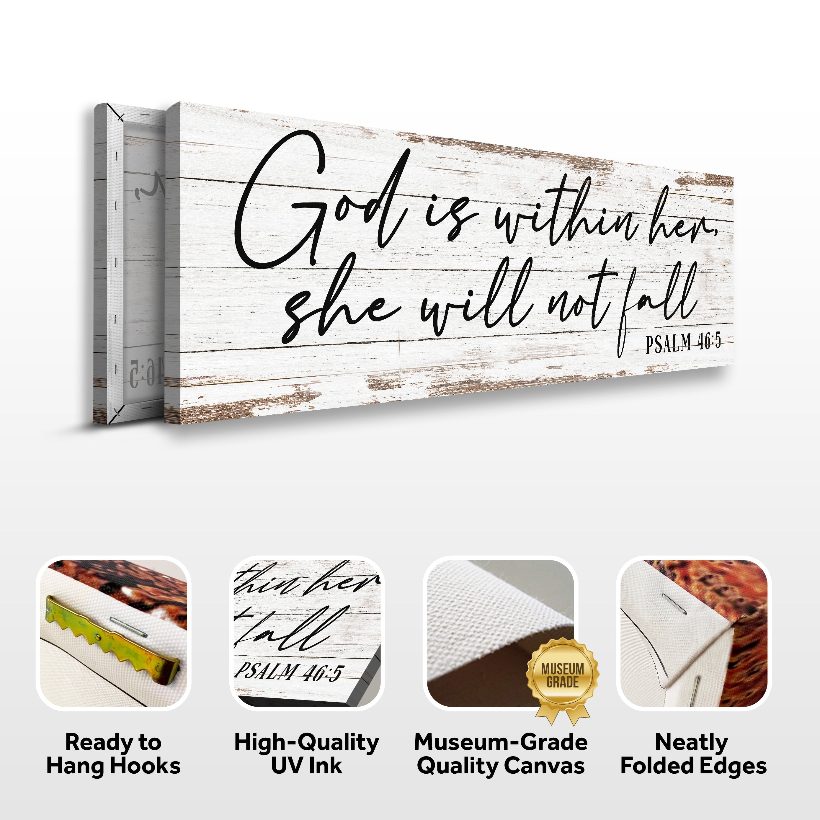 God Is Within Her She Will Not Fall Psalm 46:5 Faith Sign III