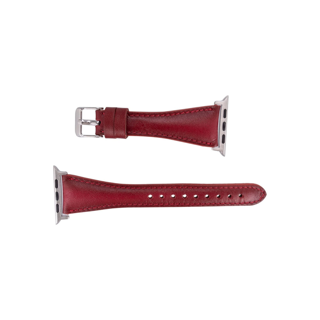 Evansville Slim Leather Bands for Apple Watch 9, Ultra 2 & SE