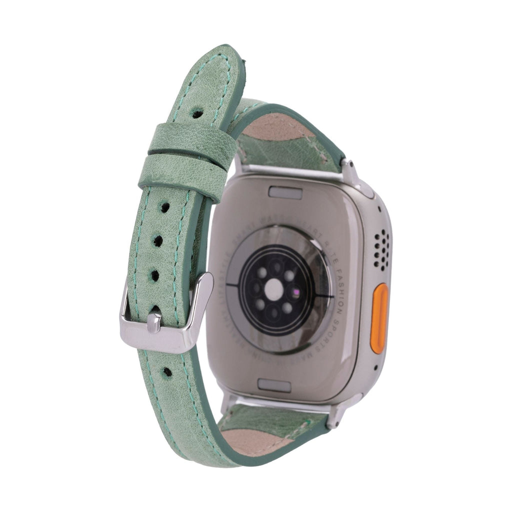 Evansville Slim Leather Bands for Apple Watch 9, Ultra 2 & SE
