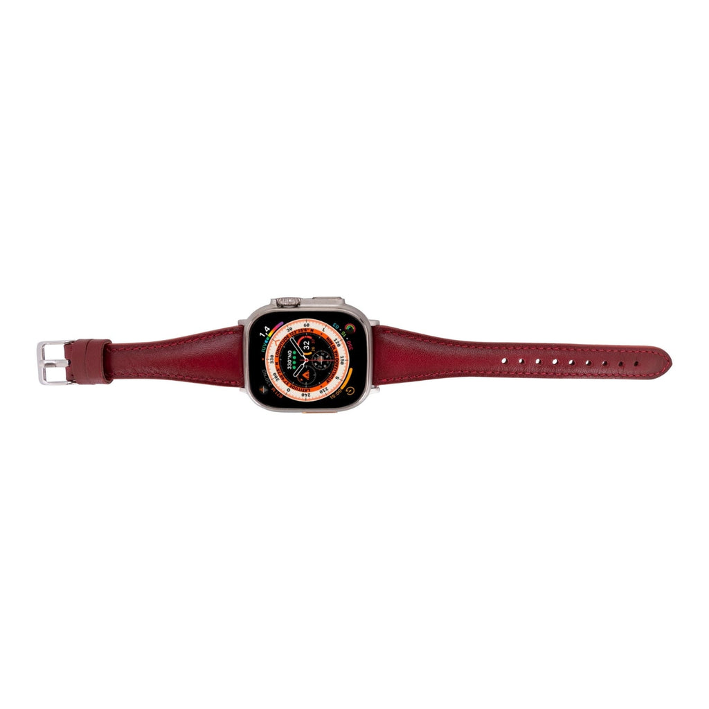 Evansville Slim Leather Bands for Apple Watch 9, Ultra 2 & SE