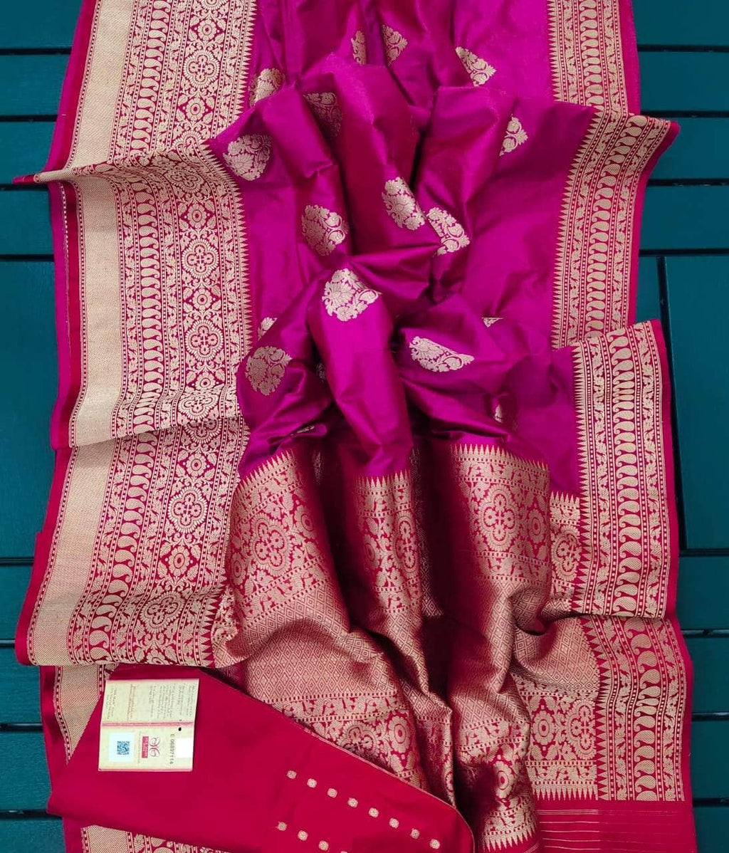Exclusive Gold Zari Banarasi Silk Saree
