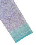 Exclusive Pure Organza Heavy Anchal Embroidery Work Chikankari Silk Saree