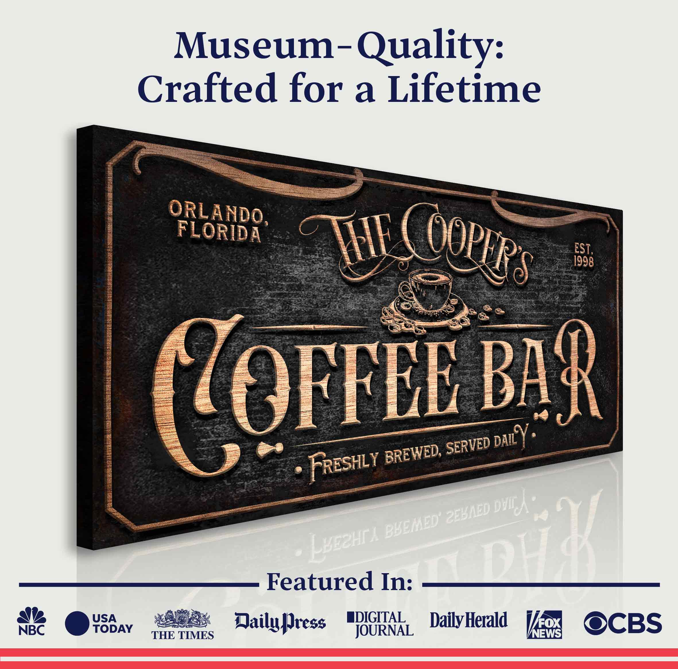 Personalized Coffee Bar Sign V
