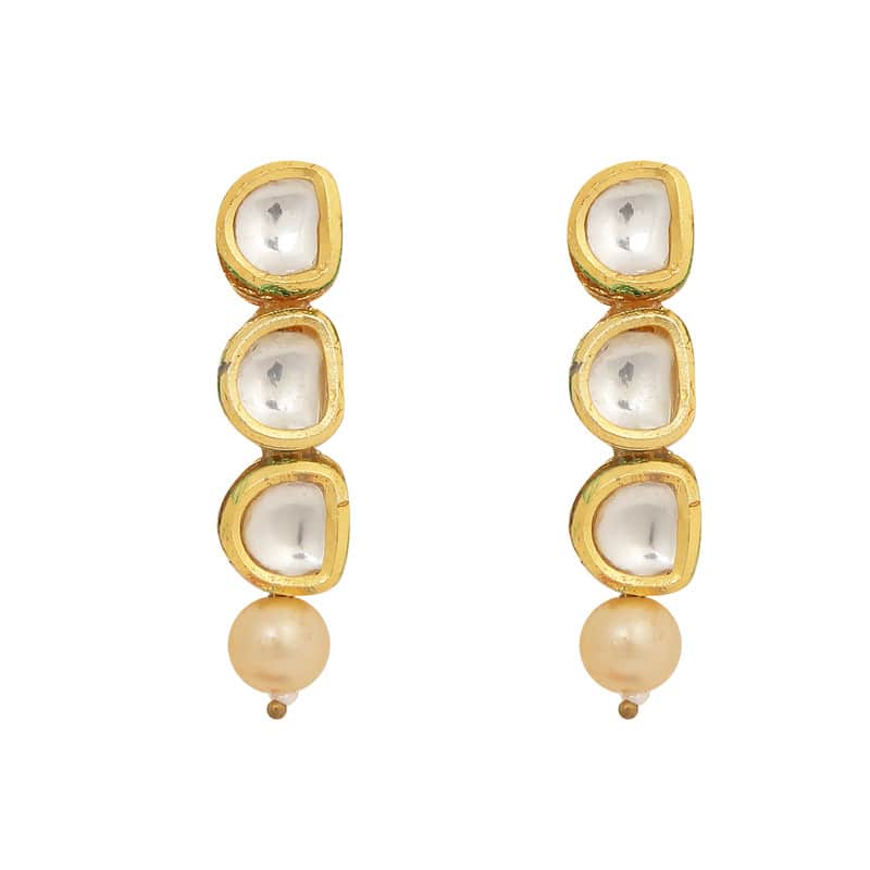 Handcrafted Beautiful Kundan Necklace With Earrings and Maang Tikka