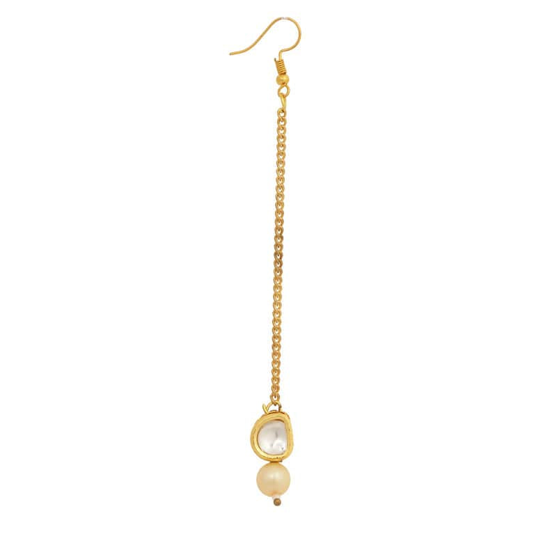 Handcrafted Beautiful Kundan Necklace With Earrings and Maang Tikka