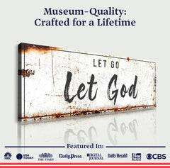Let Go Let God Faith Sign