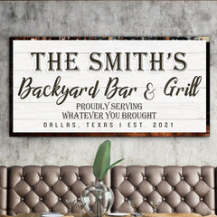 Backyard Bar & Grill Sign XIX