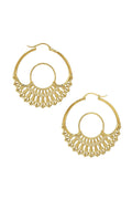 Iris Hoops Gold Medium