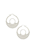 Iris Hoops Silver Medium
