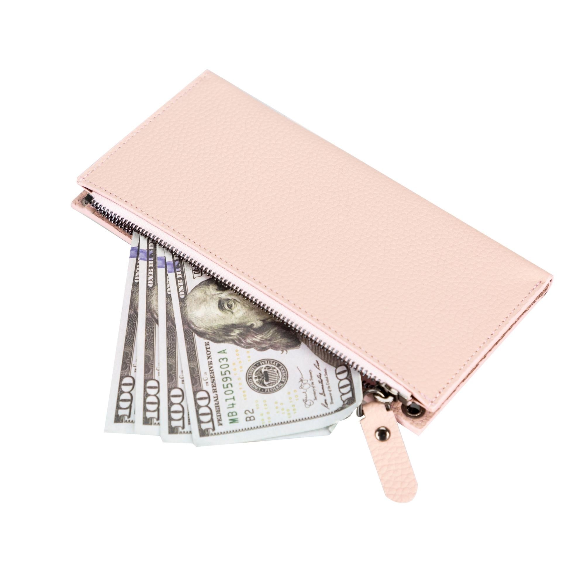 Kaycee Leather Women's Cell Phone Wallet with Strap