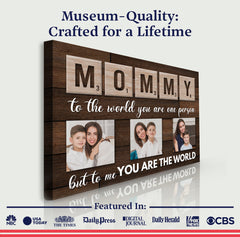 Mother's Day Sign To Me You Are The World
